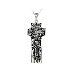 Irish Blessing SS Cross Pendant With 18"chain